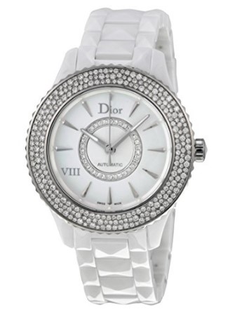 New Ladies Christian Dior VIII Huit Eight Automatic Ceramic Watch CD1245E5C001.