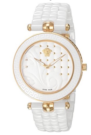 Versace Women's 'Vanitas' Swiss Quartz Stainless Steel and Ceramic Casual Watch VAO030016.