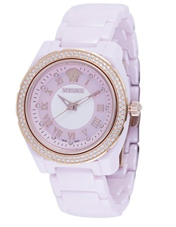 Versace Women's 63QCP5D111 SC11 DV One Glamour Analog Display Quartz Pink Watch.