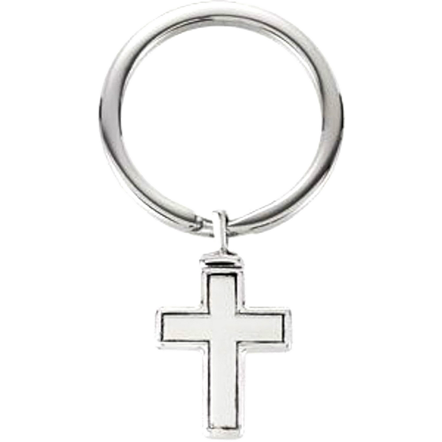 Cross Ash Holder Key Chain Sterling Silver.