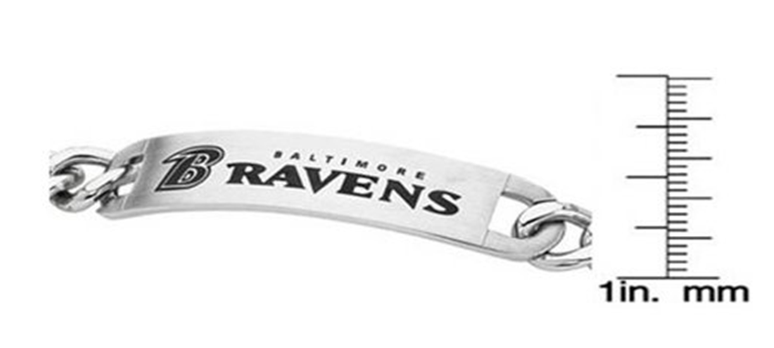 Baltimore Ravens NFL Football Licensed ID Bracelet
