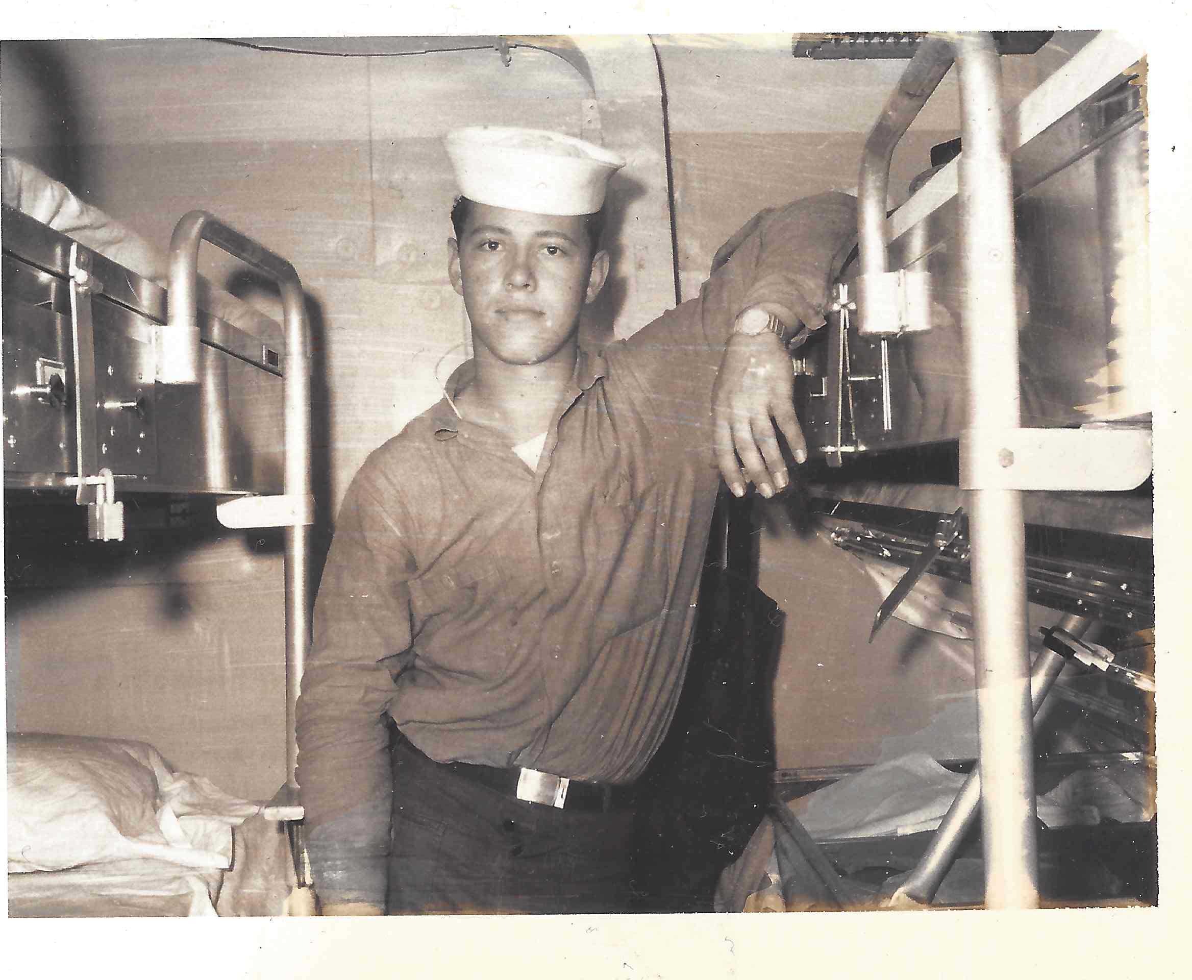 Dan Young, Navy Missile Tester on U.S.S. Chicago, 1969.