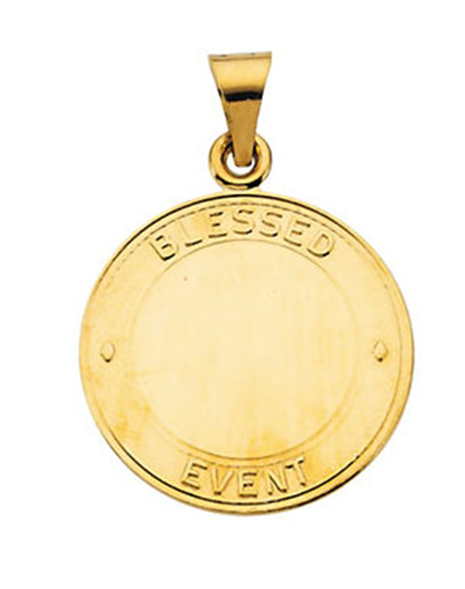 Sterling Silver Blessed Event Medal (19 MM).