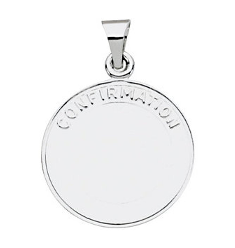 Sterling Silver Confirmation Medal (19 MM).