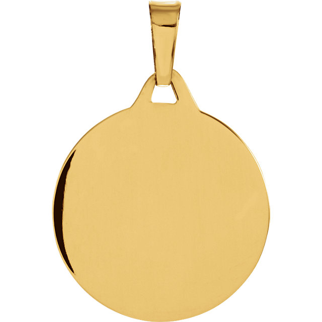 14k Yellow Gold St. Anne de Beau Pre Medal (12 MM).