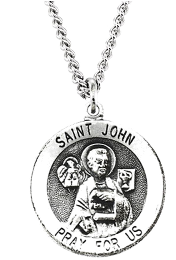 St. John the Evangelist Sterling Silver Necklace.