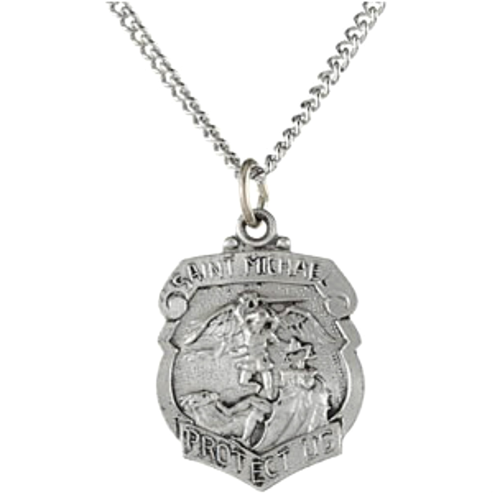 St. Michael Shield Necklace.