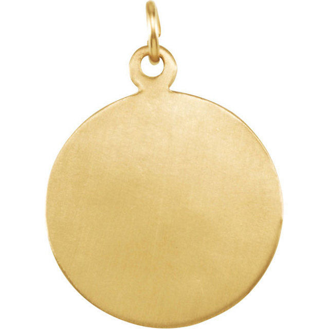 14k Yellow Gold St. Anne de Beau Pre Medal (12 MM).