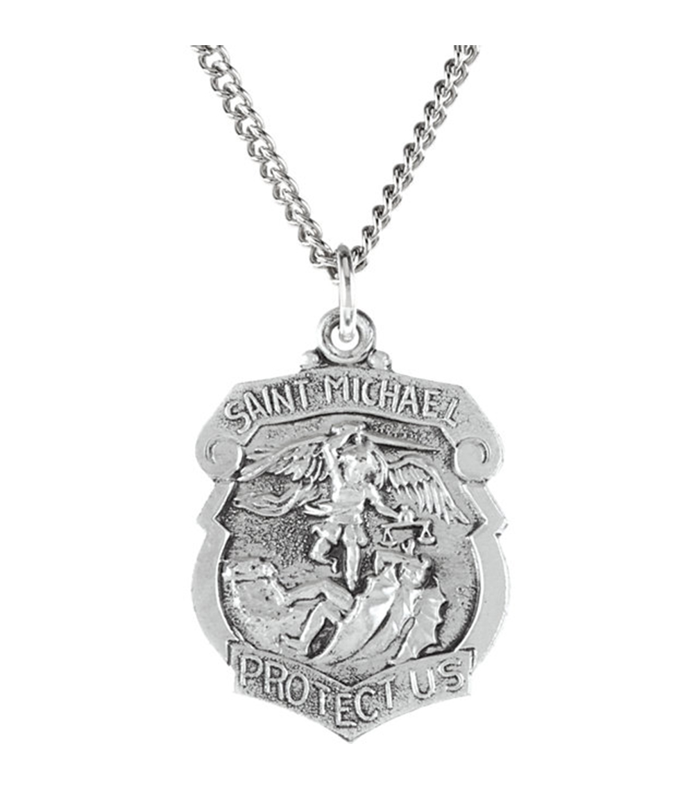 St. Michael Medal Necklace.