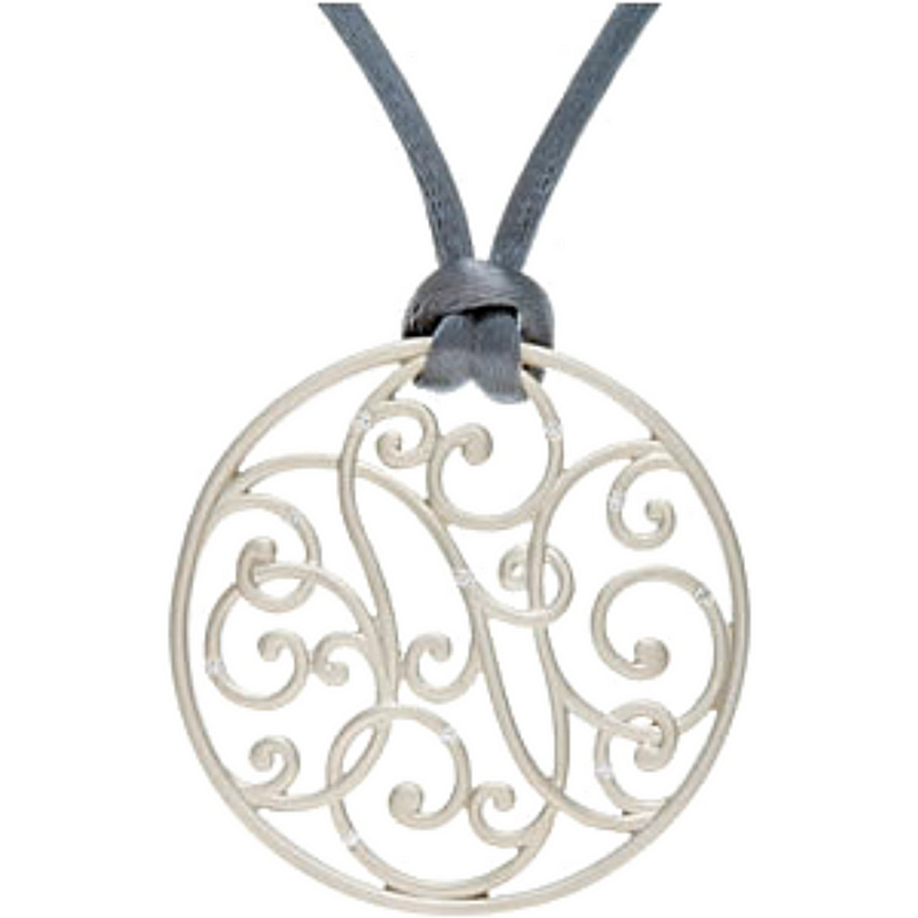 Diamond Grey Pendant Round. 