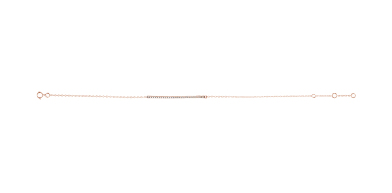 Diamond Bracelet, 14k Rose Gold, 6-8" (1/6 Cttw, H+ Color, I1 Clarity)