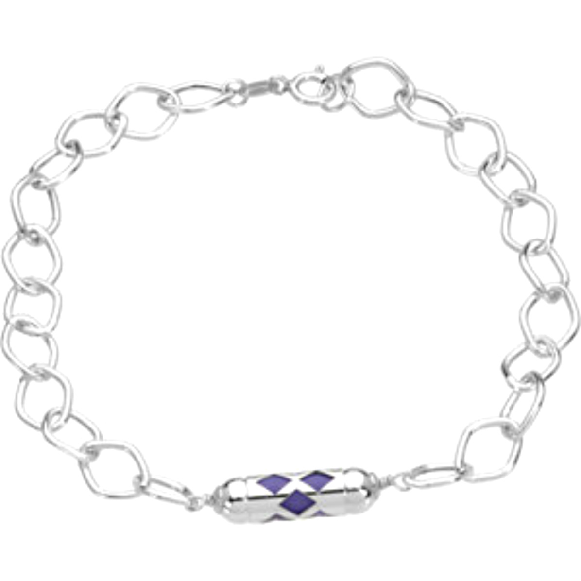 Make It Happen' Lilac Lantern Sterling Silver Youth Bracelet, 7.5" 