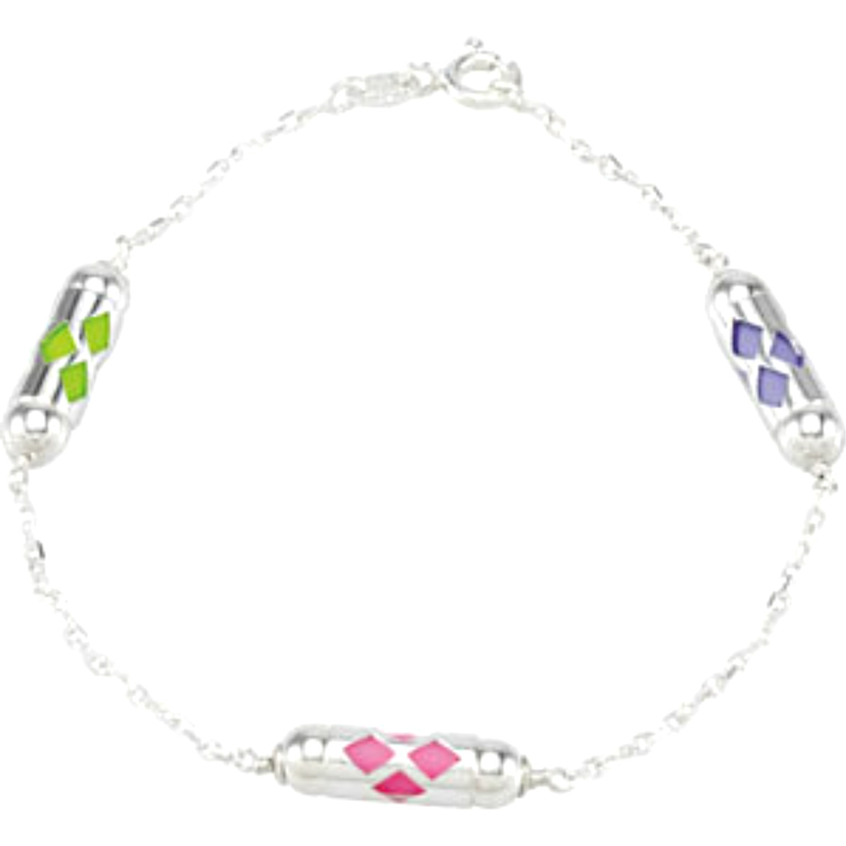 Make It Happen' Lantern Youth Sterling Silver Bracelet, 7.25" 