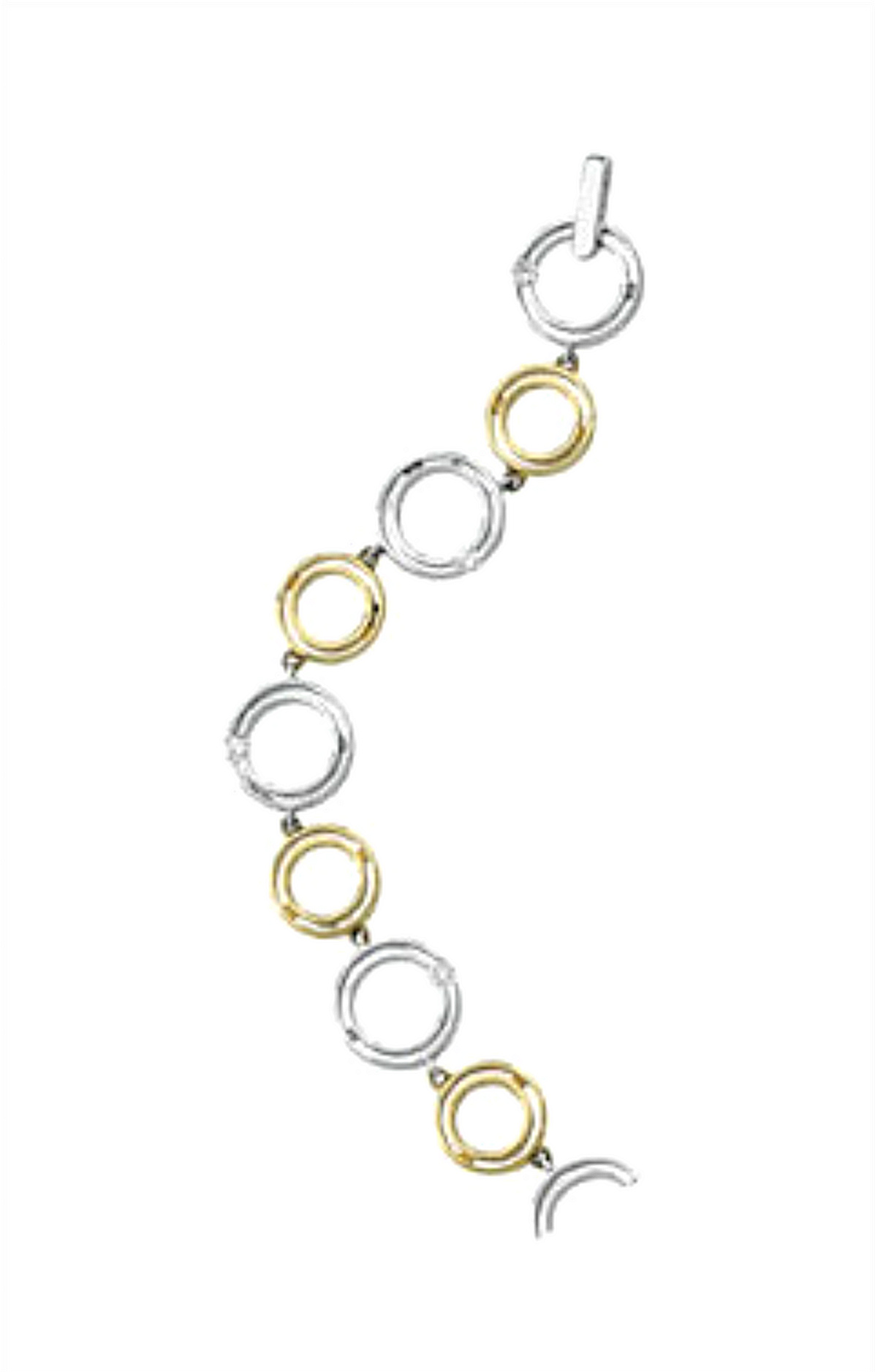Two-Tone 1/3 CTW Diamond Bracelet, 14k White and Yellow Gold, 8.25"