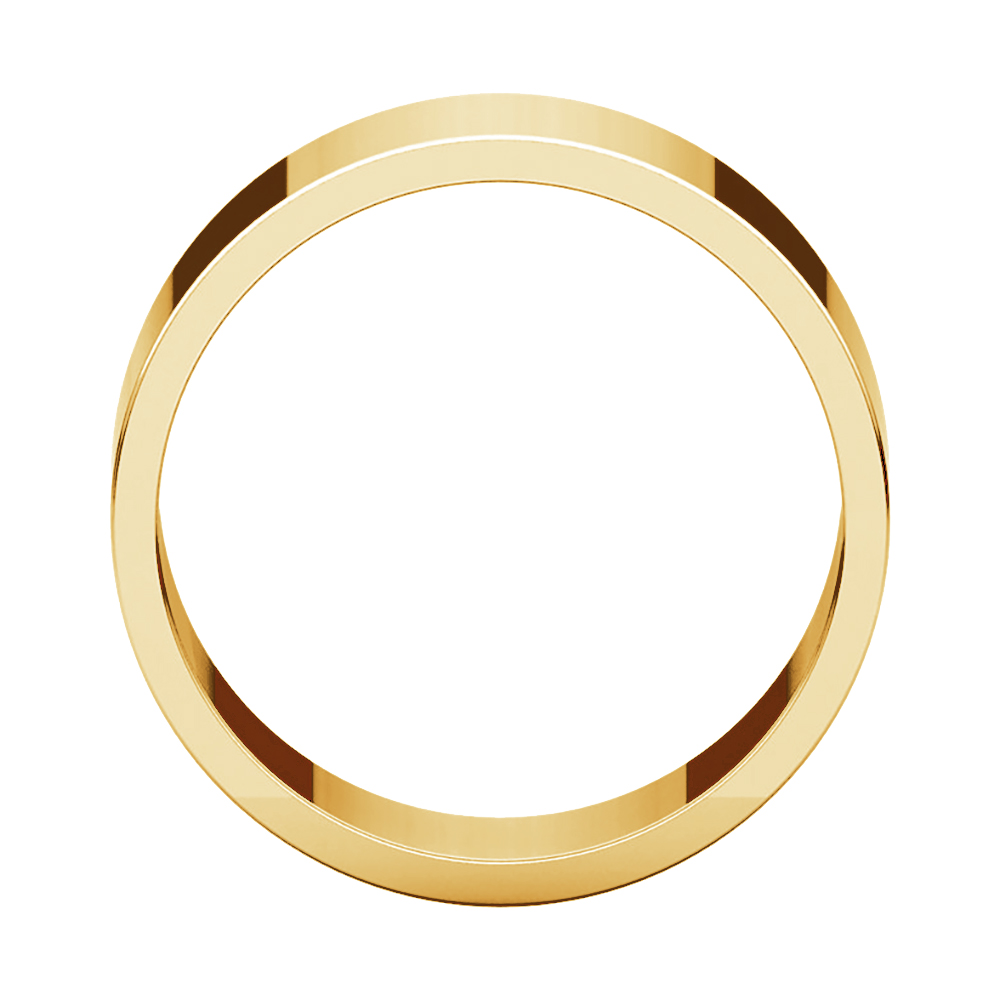 Flat 17mm Band, 14k Yellow Gold 