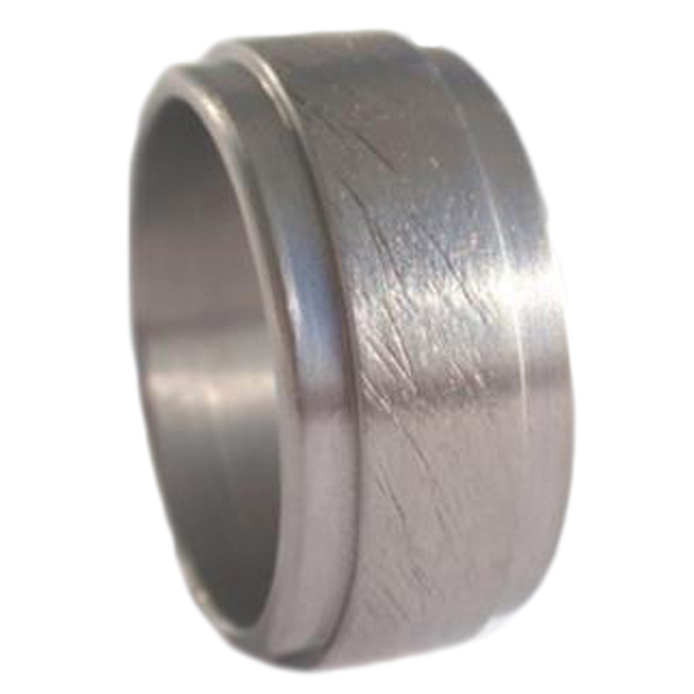 Brushed & Polished Inlay 10mm Comfort Fit Titanium Band