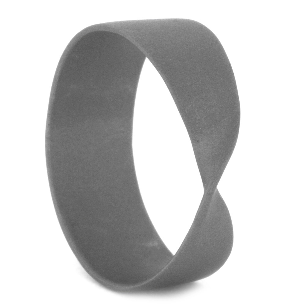Mobius Ring 7.75mm Comfort-Fit Sandblasted Titanium Ring