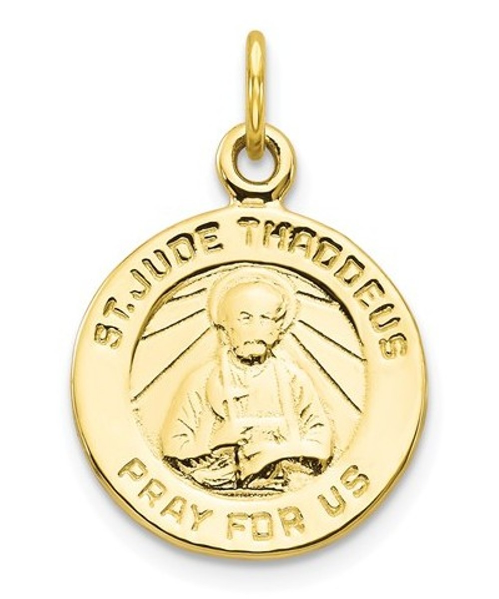 10k Yellow Gold ST. Jude Medal (20X16MM)