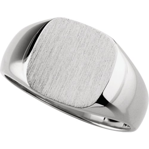 Men's Solid Signet Ring Sterling Silver.