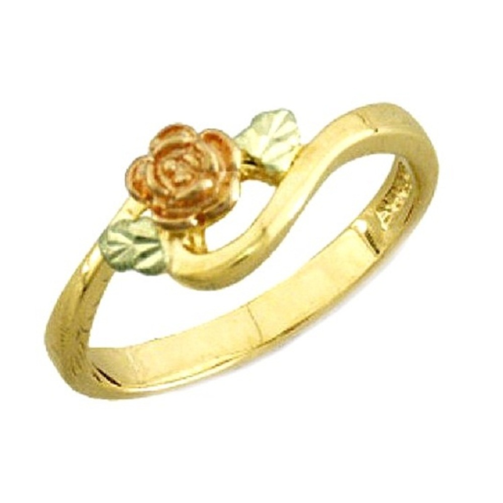 10k Yellow Gold Rose Ring