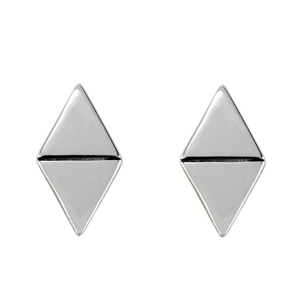 Geometric Triangle Stud Earrings