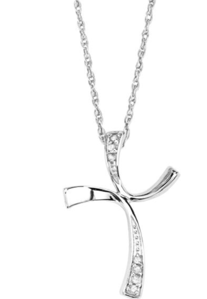 Diamond with Mirror Polished Pendent. 
