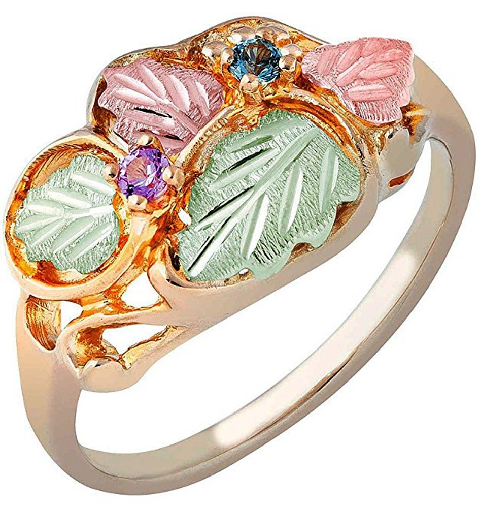 Women's Black Hills Gold Mother's Ring. 