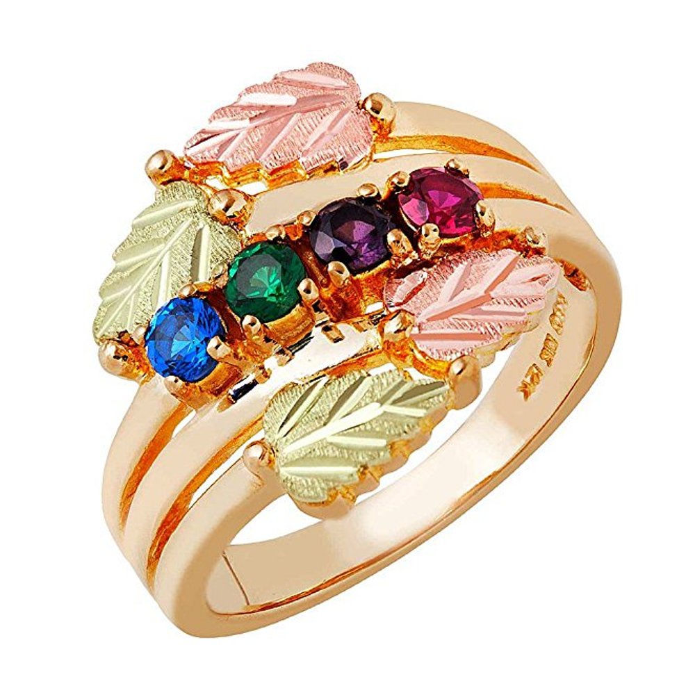 Women's Black Hills Gold Mother's Ring. 