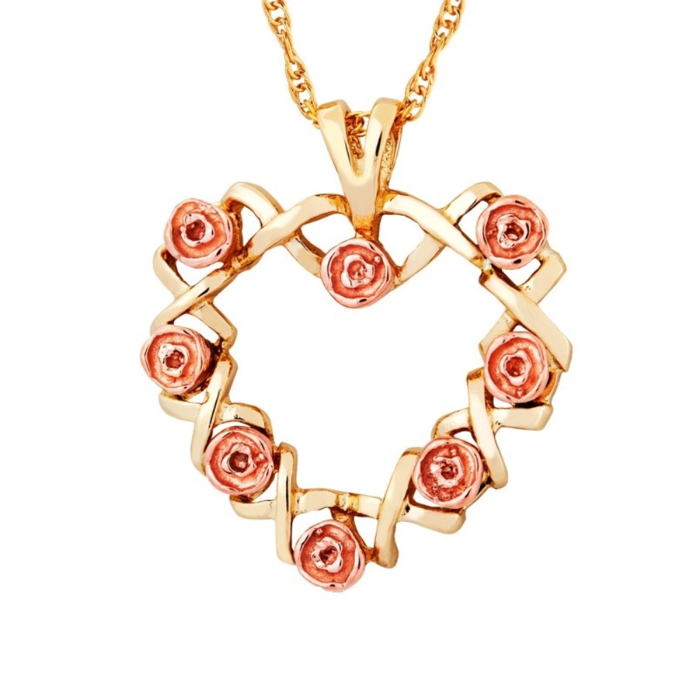 Beautiful Dakota Rose on Black Hills Gold Jewelry. 