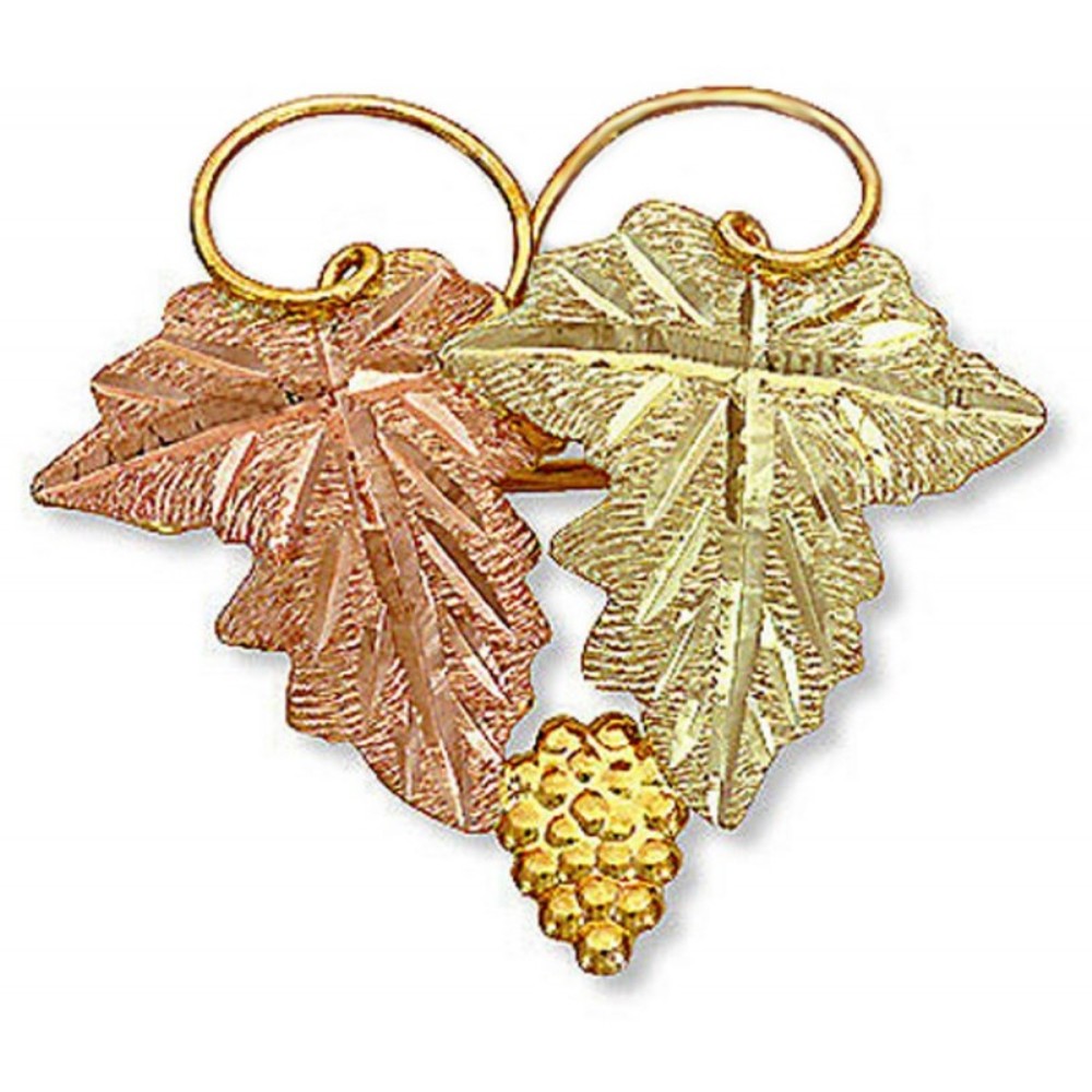 Brooch Pin with Leave Cluster. 