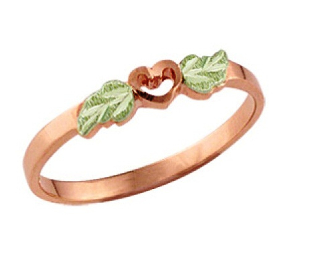 Rose Gold Heart Ladies Ring