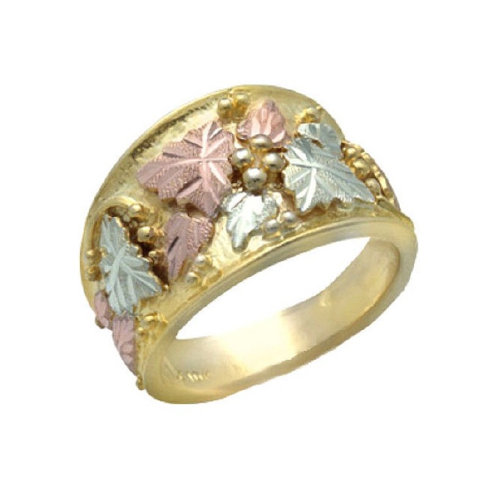 Ladies Wedding with Leaves Ring 