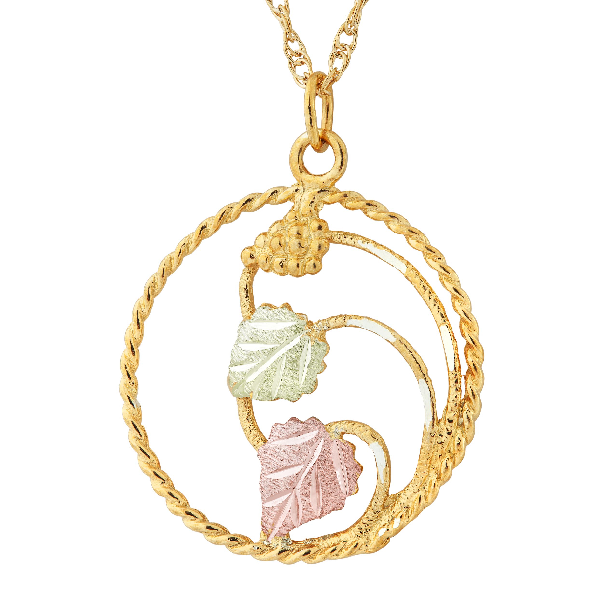  Grape Cluster with Leaves Pendant. 