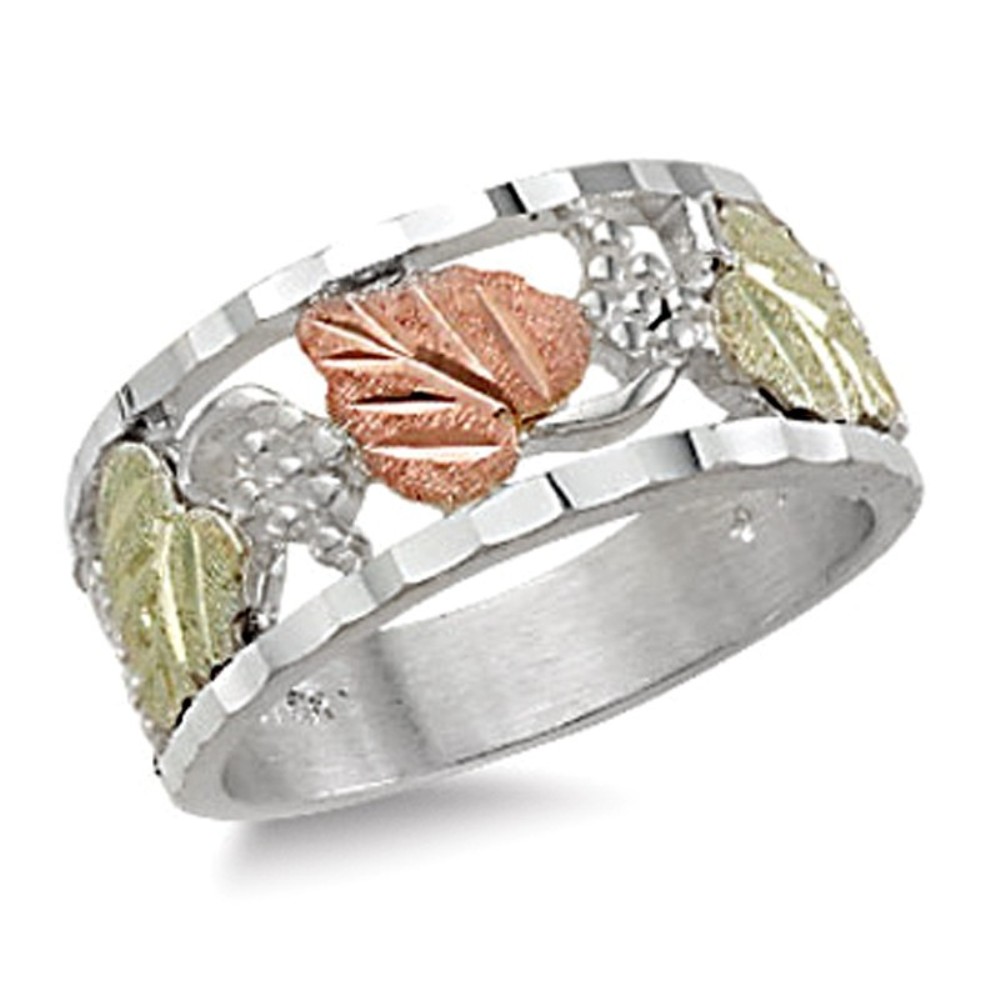 Ladies Band Ring, Sterling Silver.