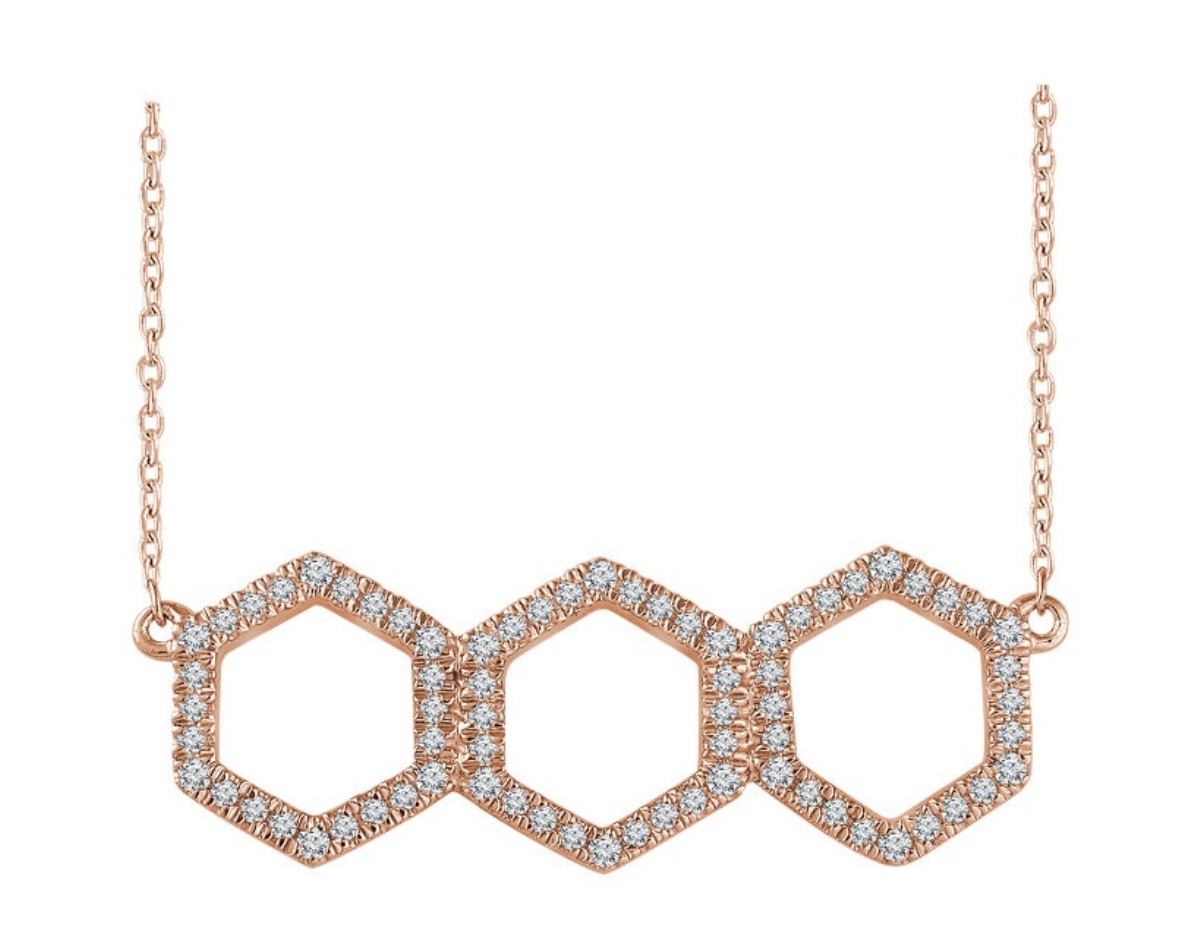 Diamond Geometric Necklace