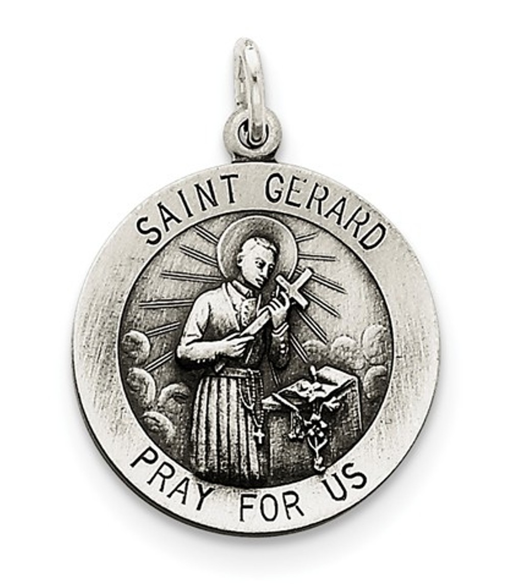 Sterling Silver Saint Gerard Medal
