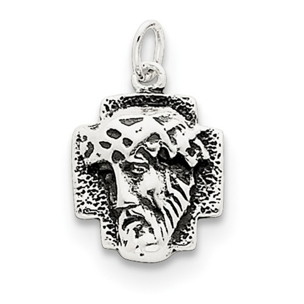 Sterling Silver Antiqued Ecce Homo Medal