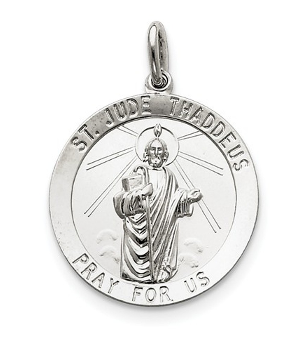 Sterling Silver Saint Jude Thaddeus Medal