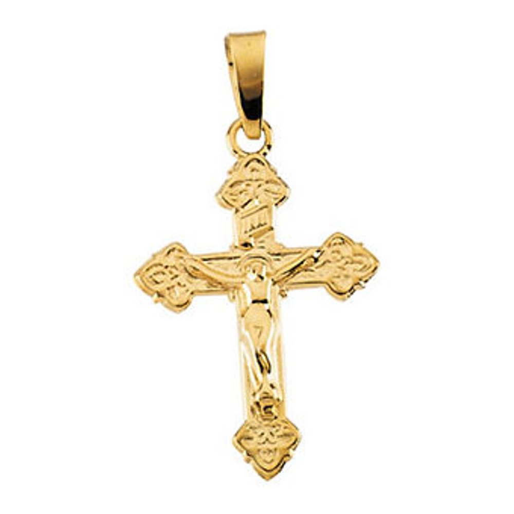 Crucifix 14k Yellow Gold Pendant