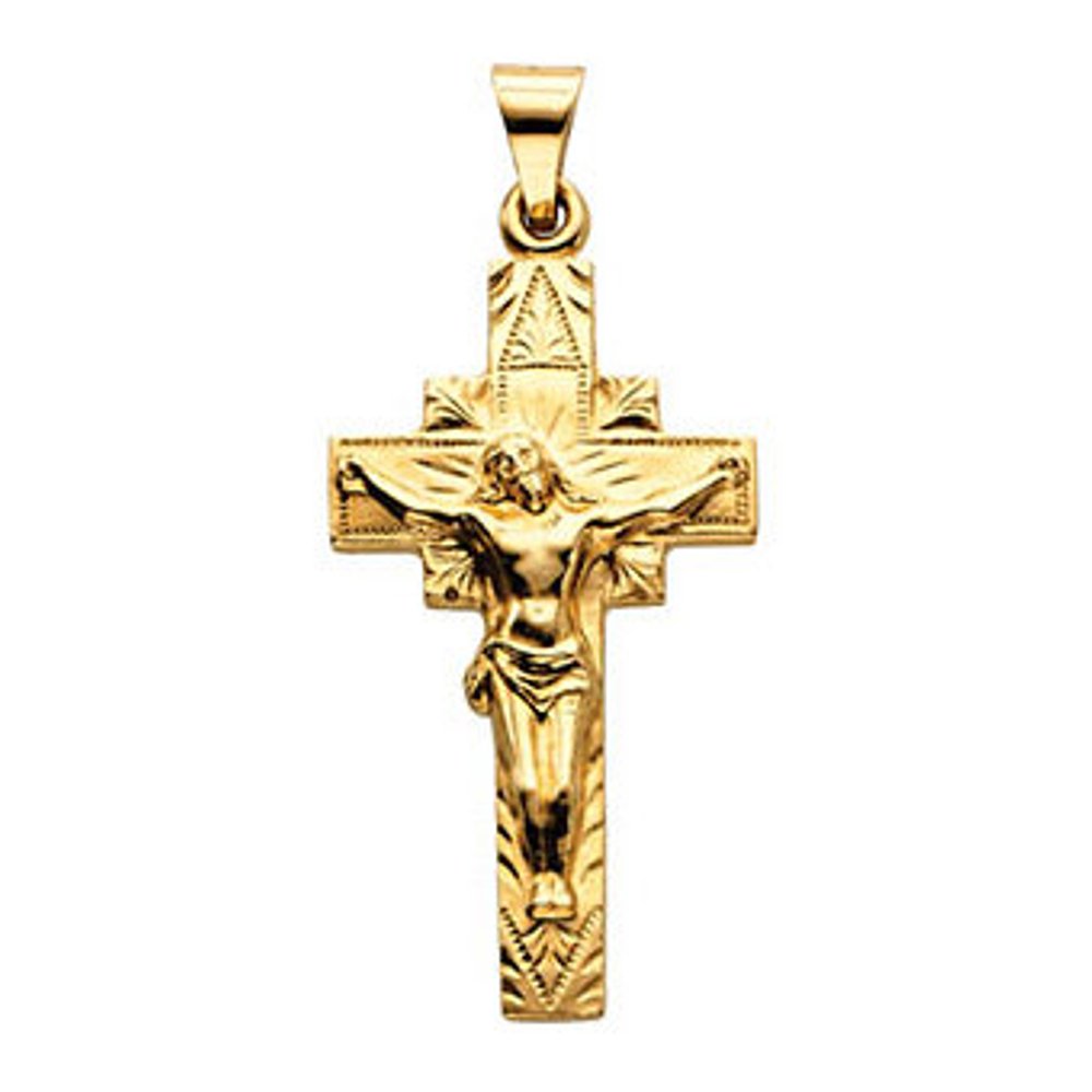 Crucifix 14k Yellow Gold Pendant