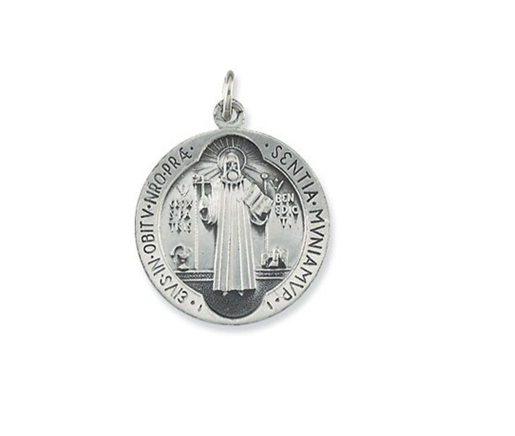Sterling Silver St. Benedict Medal (18.5 MM)