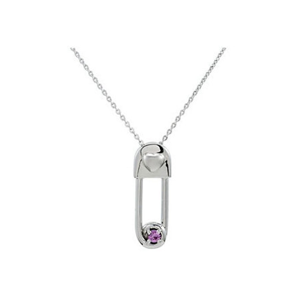 Synthetic Alexandrite 'Safe in My Love' June Birthstone Pendant