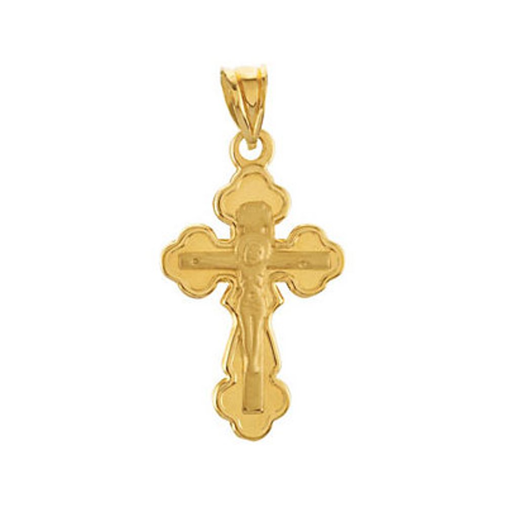 Crucifix 14k Yellow  Gold Pendant