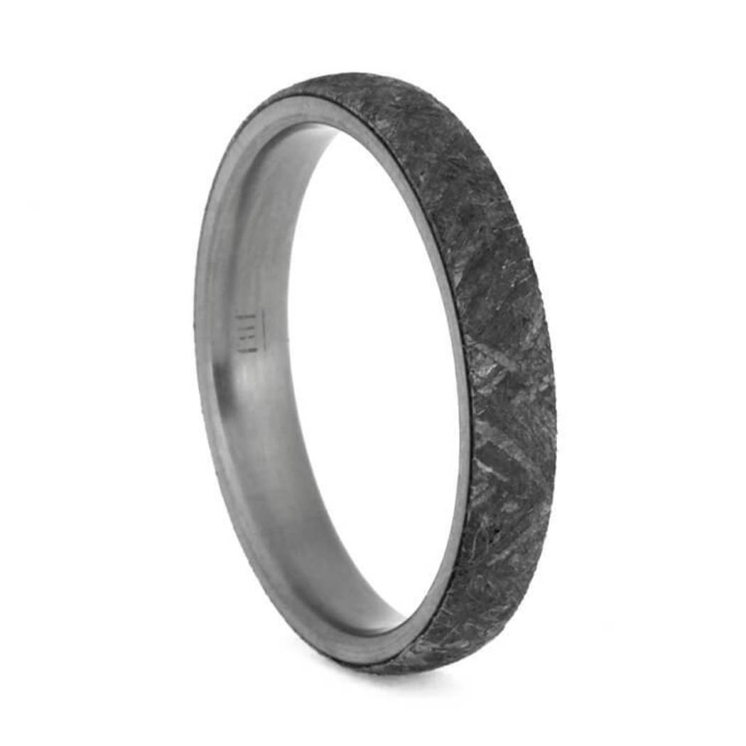 Gibeon Meteorite 3mm Matte Titanium Comfort-Fit Engagement Ring