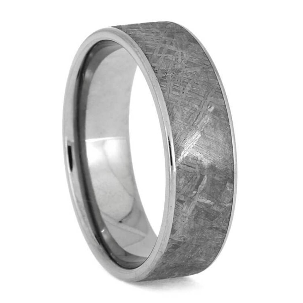 Gibeon Meteorite 7mm Titanium Comfort-Fit Wedding Band