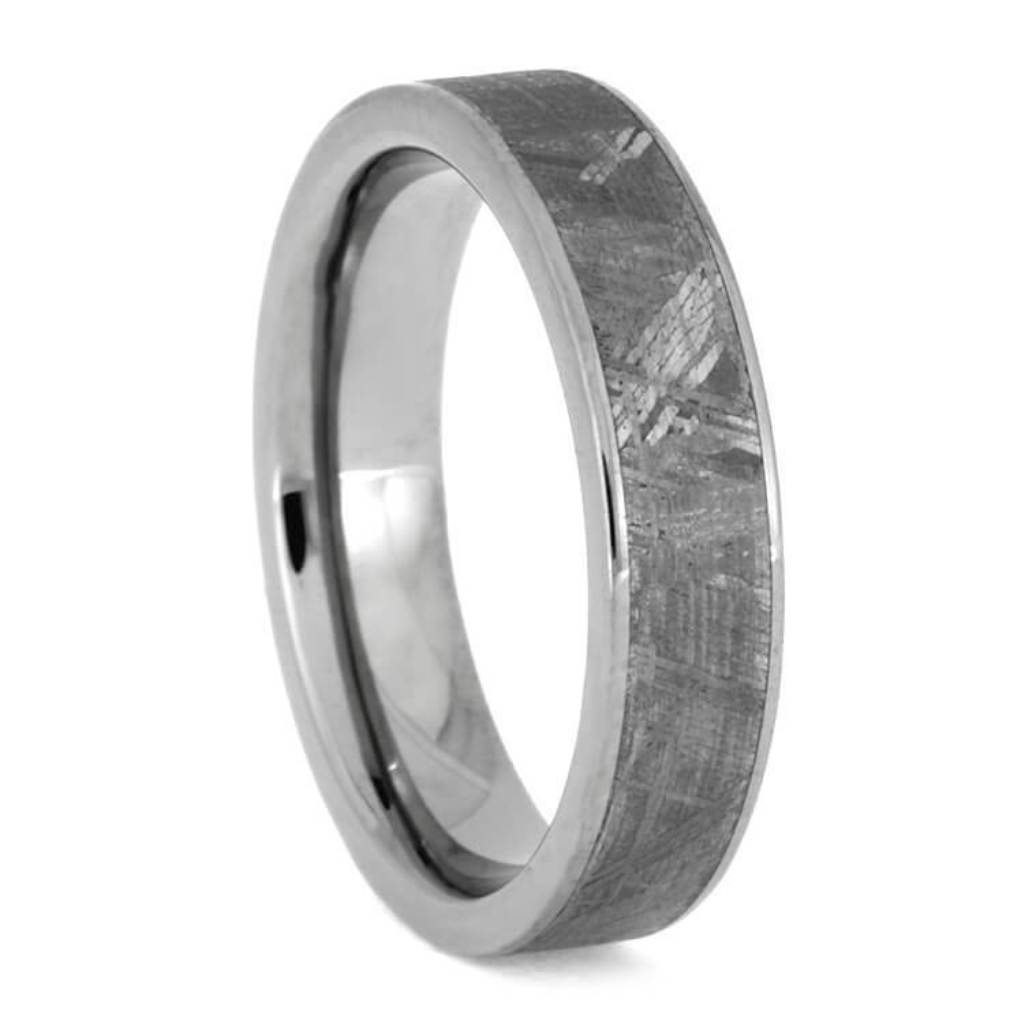 Gibeon Meteorite 5mm Titanium Comfort-Fit Wedding Band