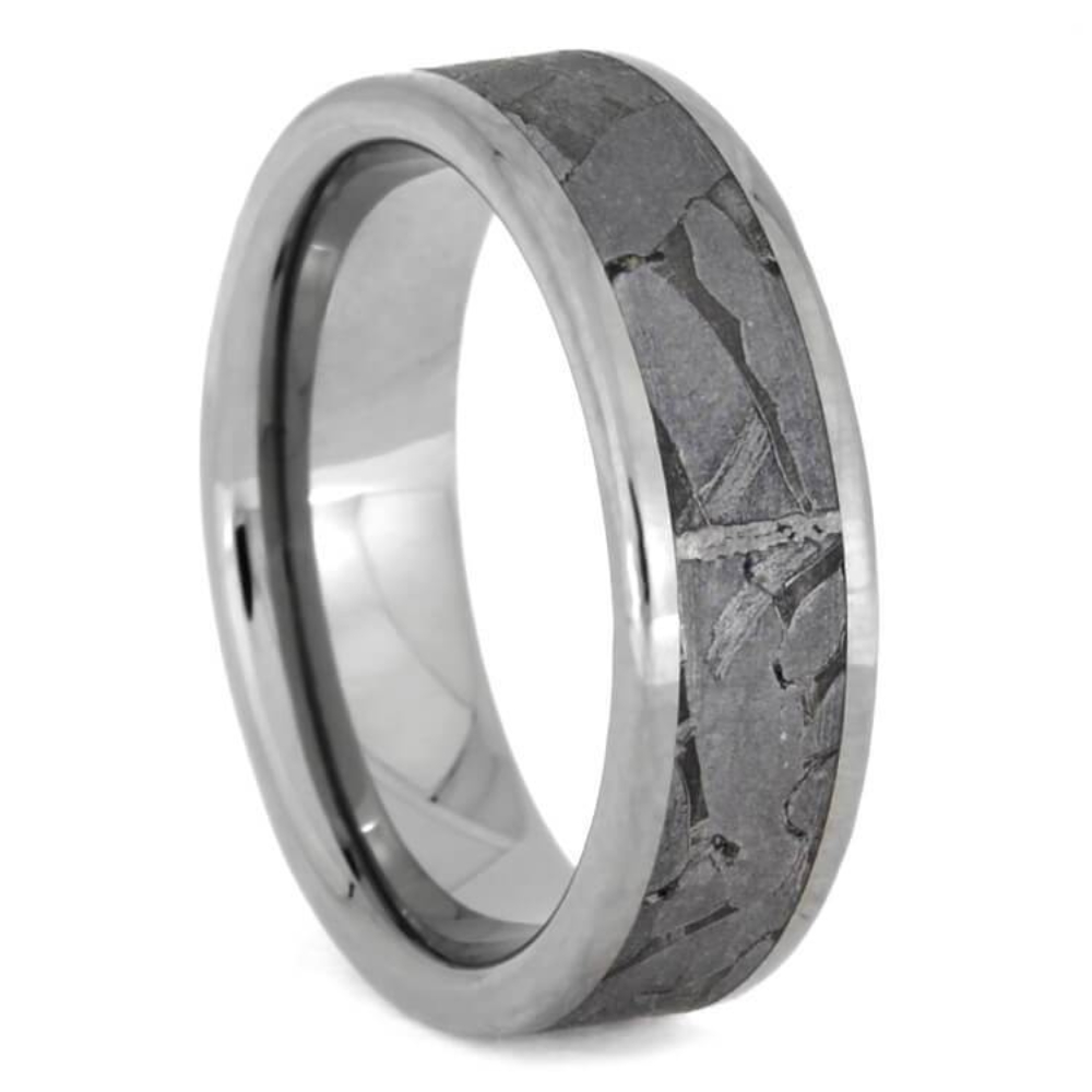 Seymchan Meteorite 6mm Titanium Comfort-Fit Wedding Band