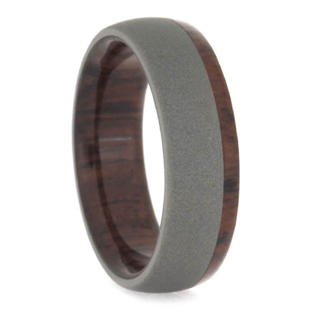 Gibeon Meteorite 5mm Titanium Comfort-Fit Wedding Band