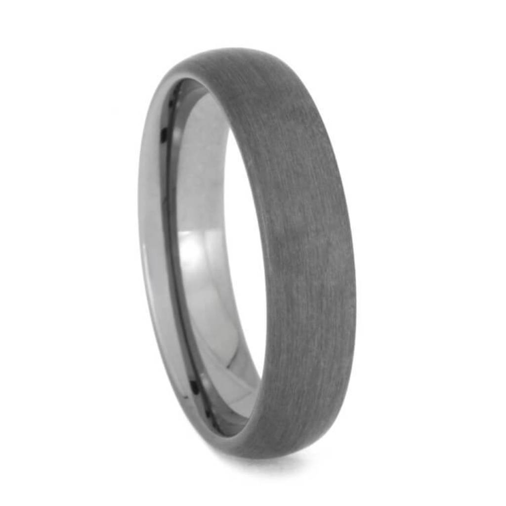 Tungsten Wedding Band With Satin Finish