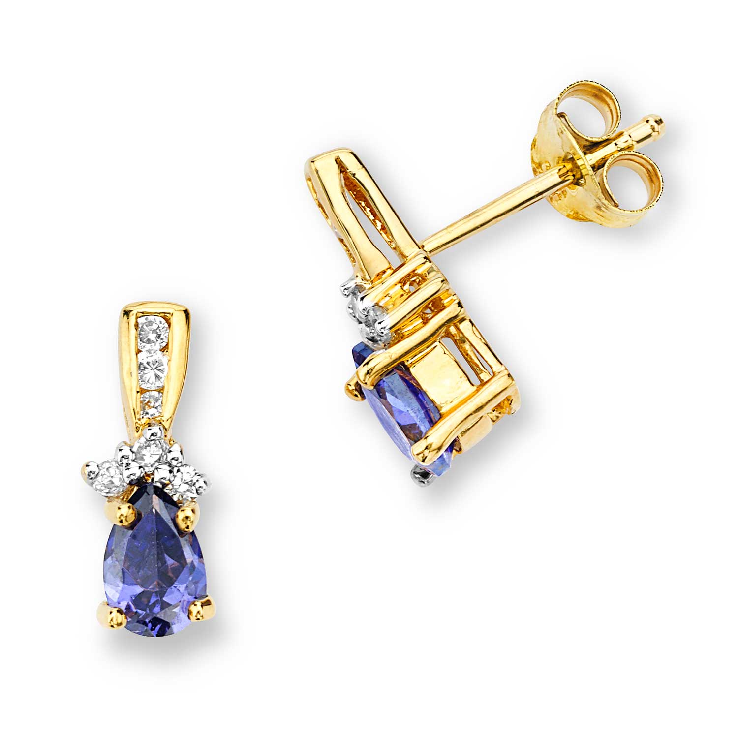 High Polished Earrings, Sterling Silver 